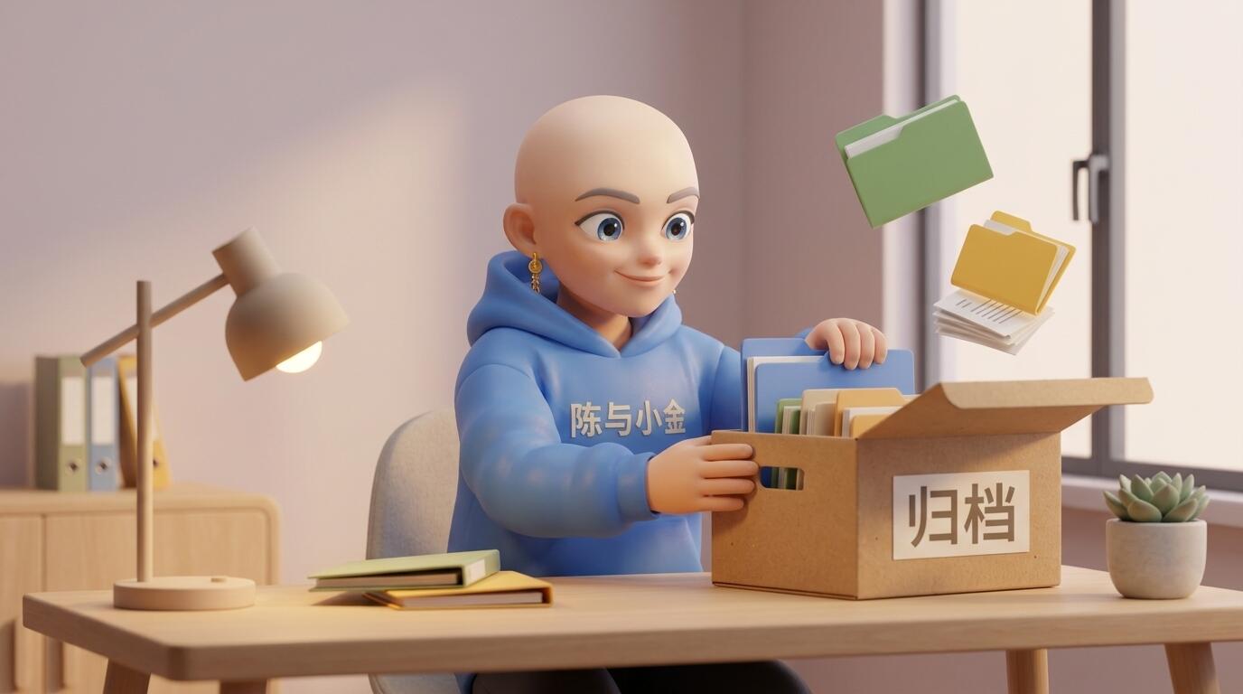 小金在整理归档