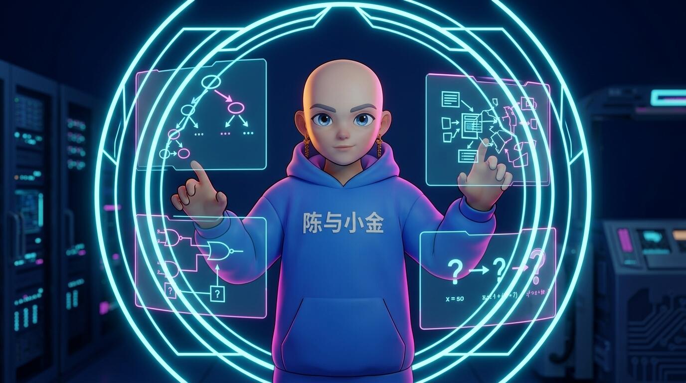 小金在全息工作台前拆解问题